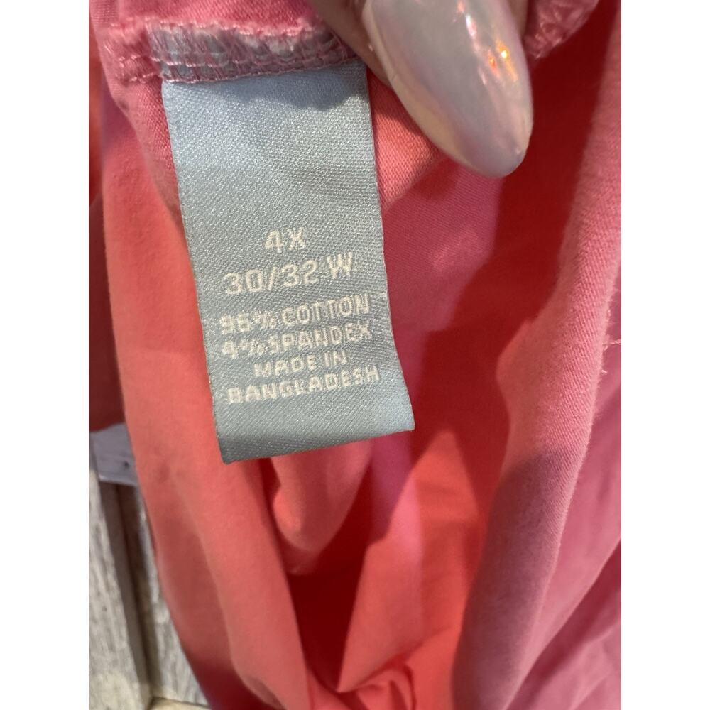 LIZ & ME FOR CATHERINES Women Short Sleeve Blouse Top Size 4XL Pink Coral Lot 2 - Picture 4 of 10